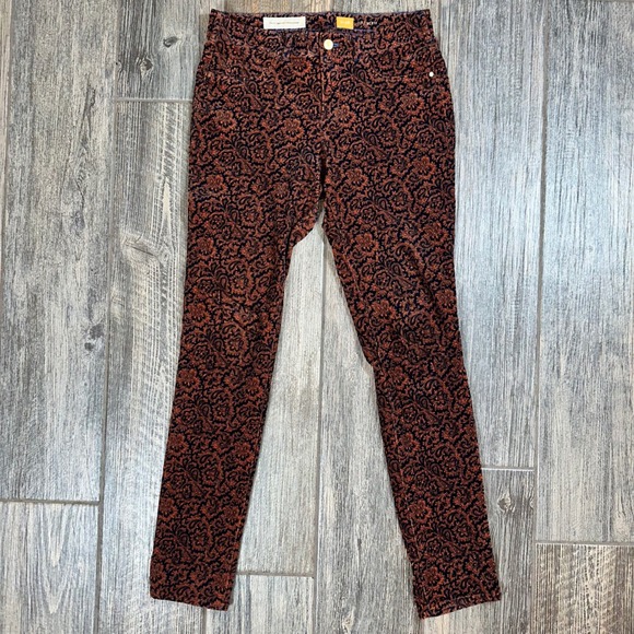 Pilcro and the Letterpress Pants - Pilcro‎ and the Letterpress Anthropologie Paisley Corduroy Pants Size 28